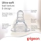 Pigeon Flexible Streamline Plastic Blue Bottle Decorated 250ml