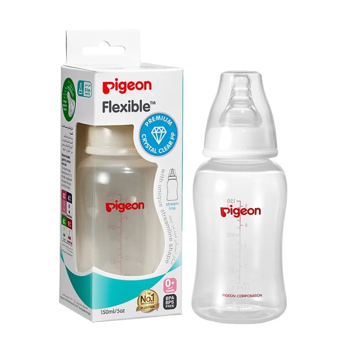 Pigeon Flexible Streamline Plastic Bottle 150ml