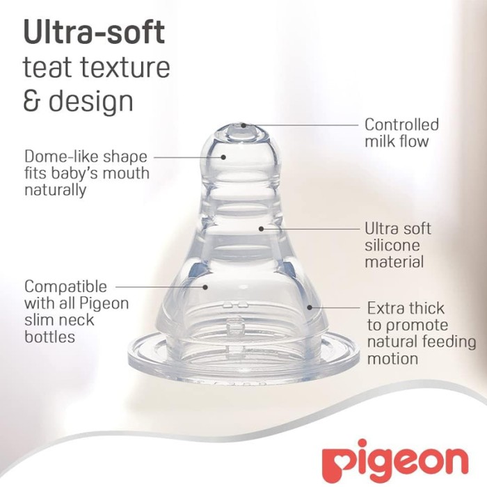 Pigeon Flexible Streamline Plastic Pink Bottle Decorated 150ml