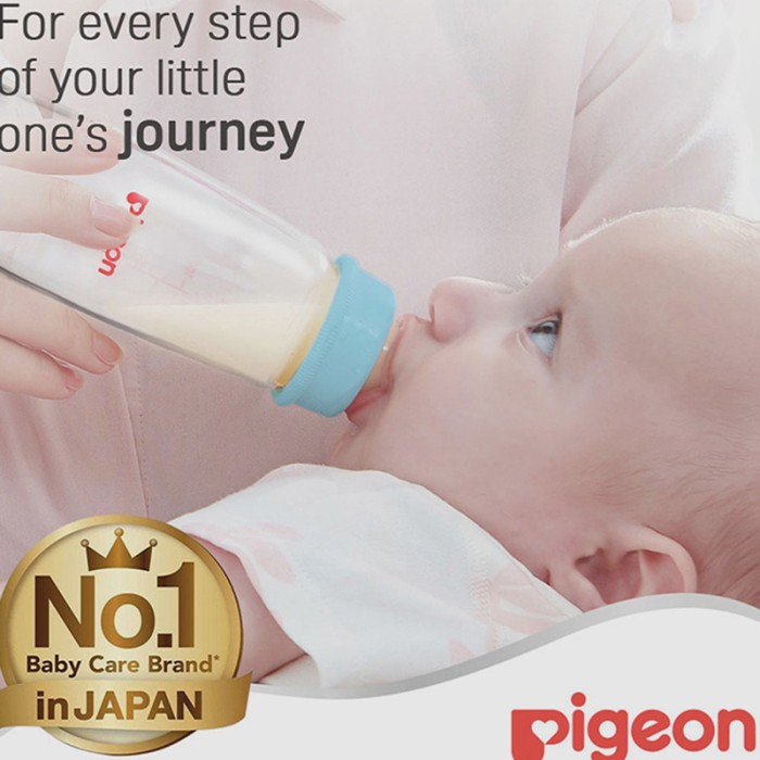 Pigeon Glass Feeding Blue Bottle K 6 200ml