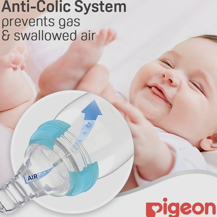 Pigeon Glass Feeding Blue Bottle K 6 200ml