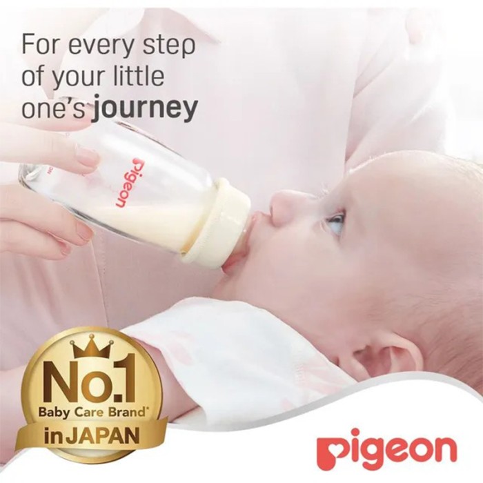 Pigeon Glass Feeding Bottle K 4 120ml Transparent Cap