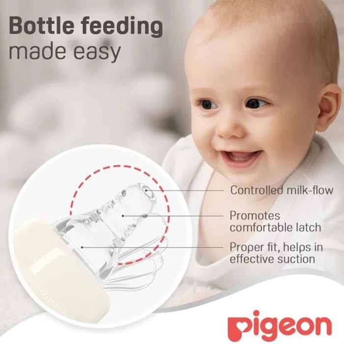 Pigeon Glass Feeding Bottle K 4 120ml Transparent Cap
