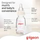 Pigeon Glass Feeding Bottle K 4 120ml Transparent Cap