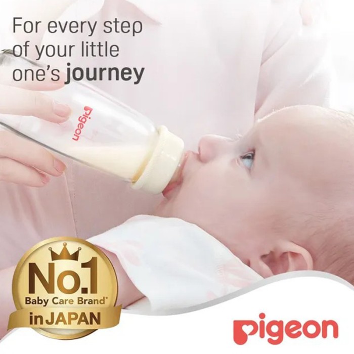 Pigeon Glass Feeding Bottle K 6 200ml Transparent Cap