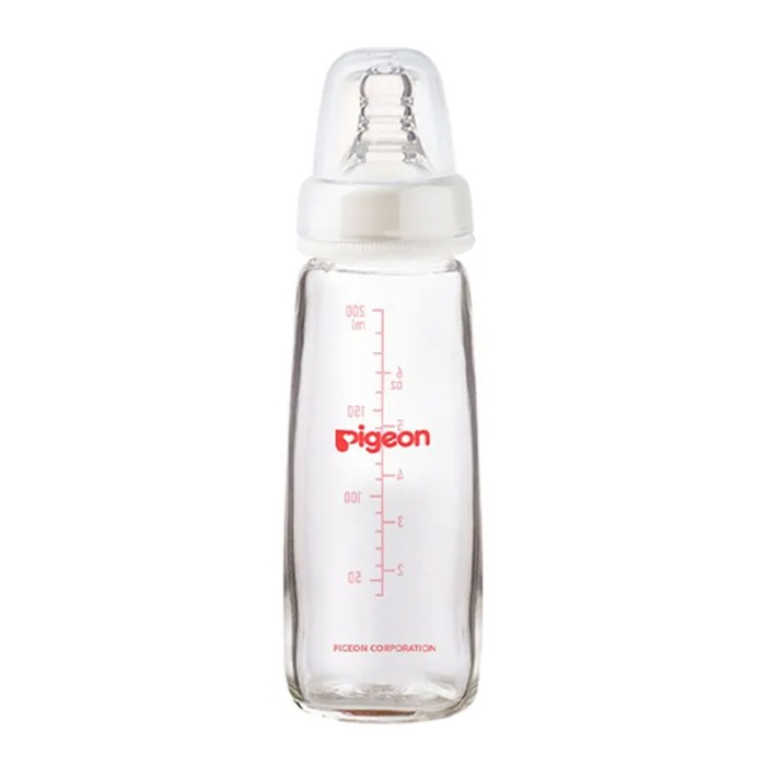 Pigeon Glass Feeding Bottle K 6 200ml Transparent Cap