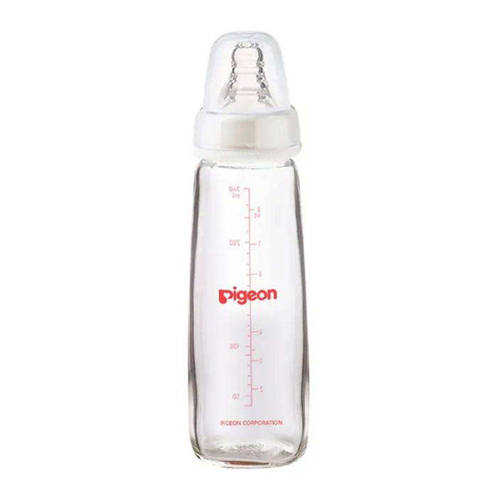 Pigeon Glass Feeding Bottle K 8 240ml Transparent Cap
