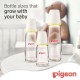 Pigeon Glass Feeding Yellow Bottle K 4 120ml