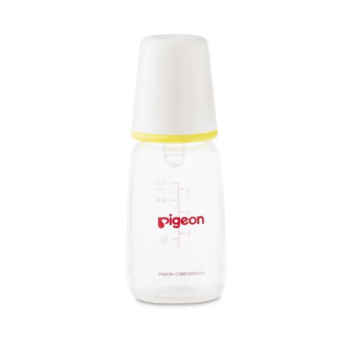 Pigeon Glass Feeding Yellow Bottle K 4 120ml