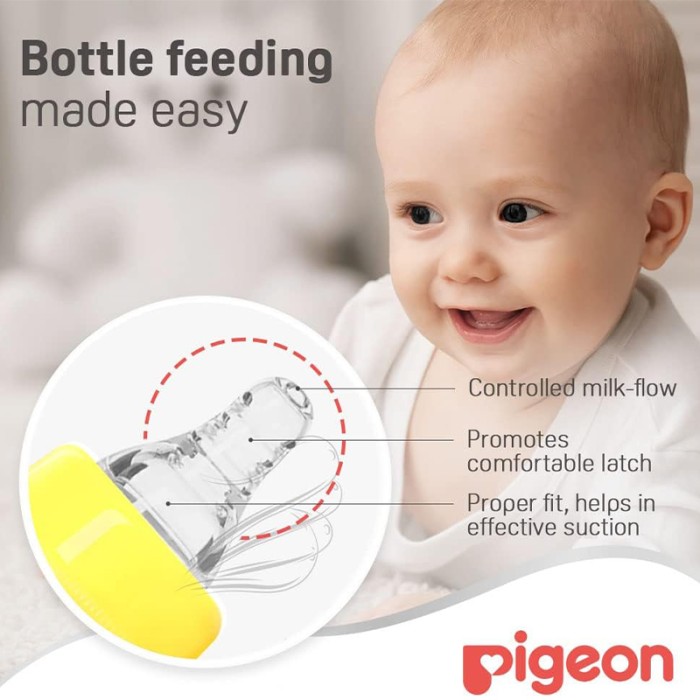 Pigeon Glass Juice Yellow Feeder 50ml