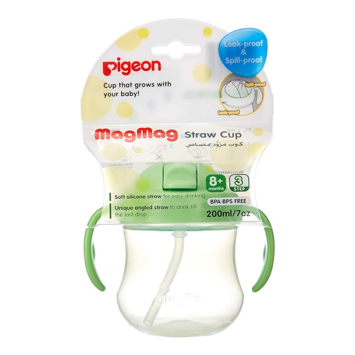 Pigeon Mag Mag Straw Cup Green