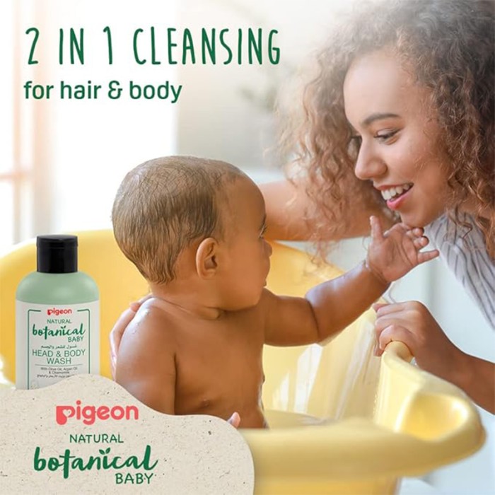 Pigeon Natural Botanical Baby Head and Body Wash 200ml