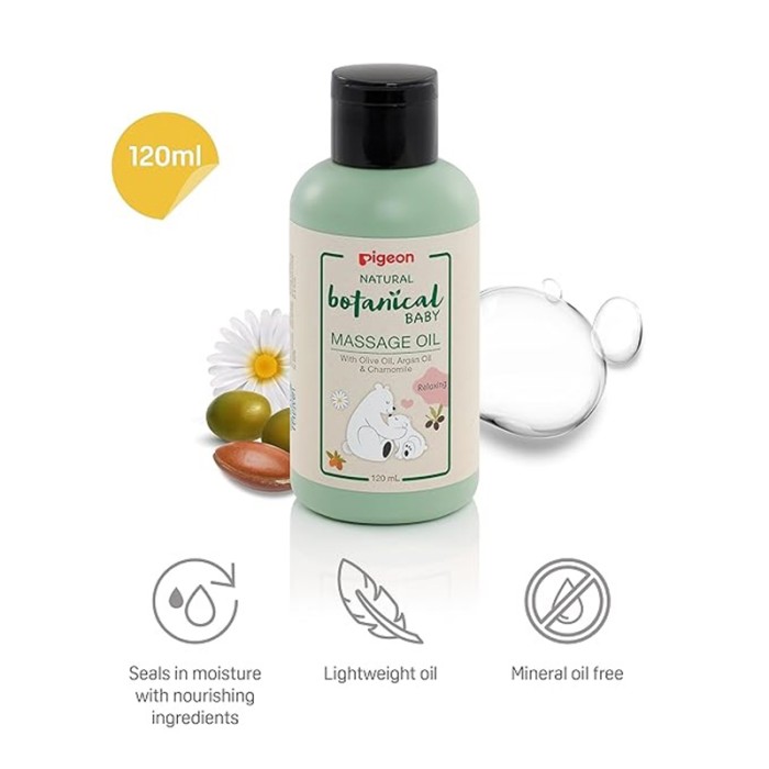 Pigeon Natural Botanical Baby Massage Oil 120ml