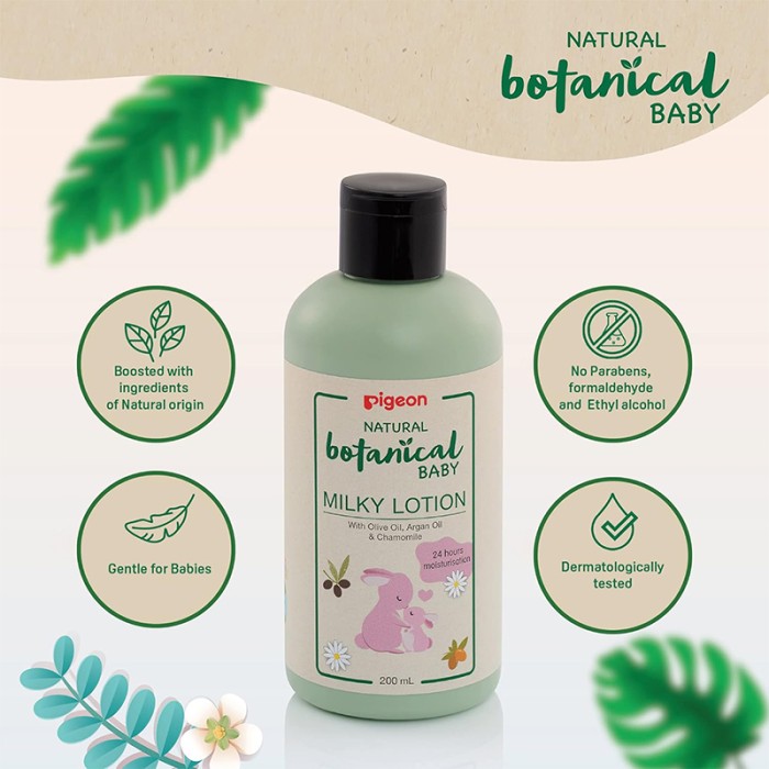 Pigeon Natural Botanical Baby Milky Lotion 200ml