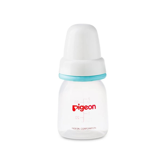 Pigeon Plastic Feeding Pale Blue Bottle 50ml White Cap