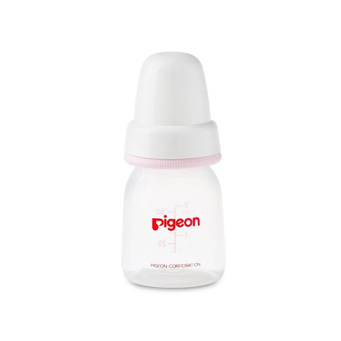 Pigeon Plastic Feeding Pink Bottle 50ml White Cap