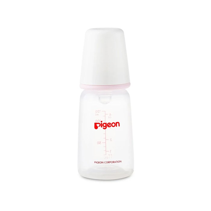 Pigeon Plastic Feeding Pink Bottle KP 4 120ml White Cap