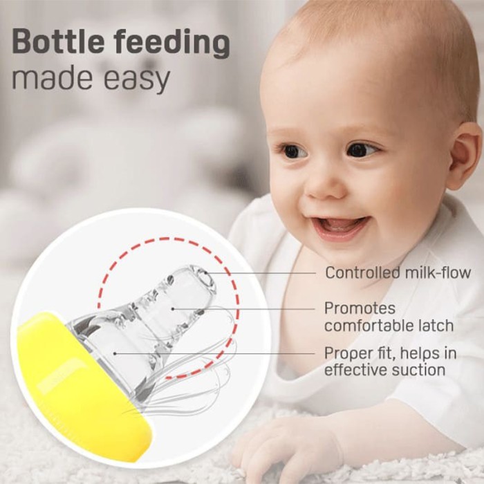 Pigeon Plastic Feeding Yellow Bottle 50ml White Cap