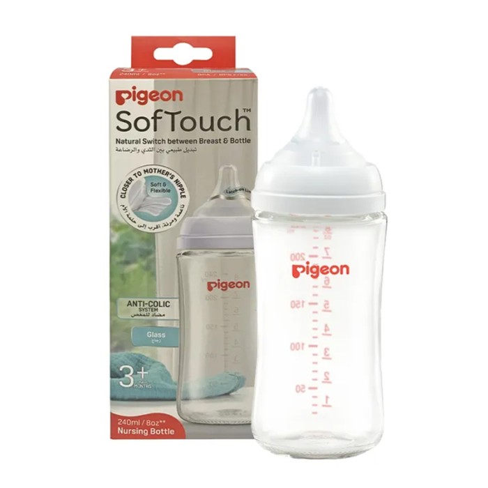 Pigeon Softtouch WN Glass Bottle 240ml