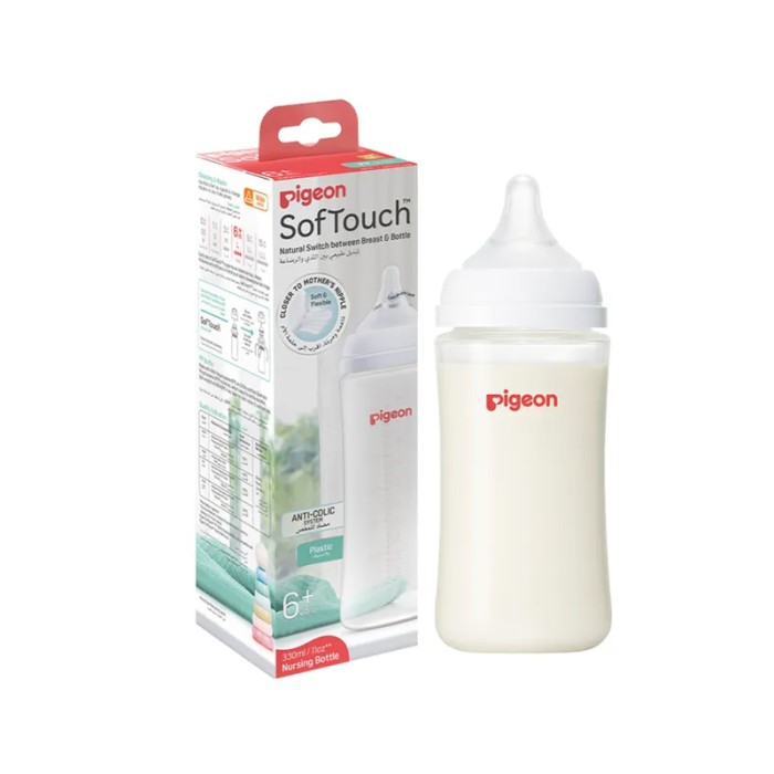 Pigeon Softtouch WN Plastic Bottle 330ml
