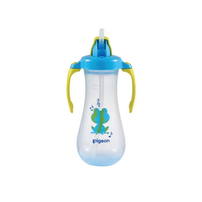 Pigeon Tall Straw Bottle Blue