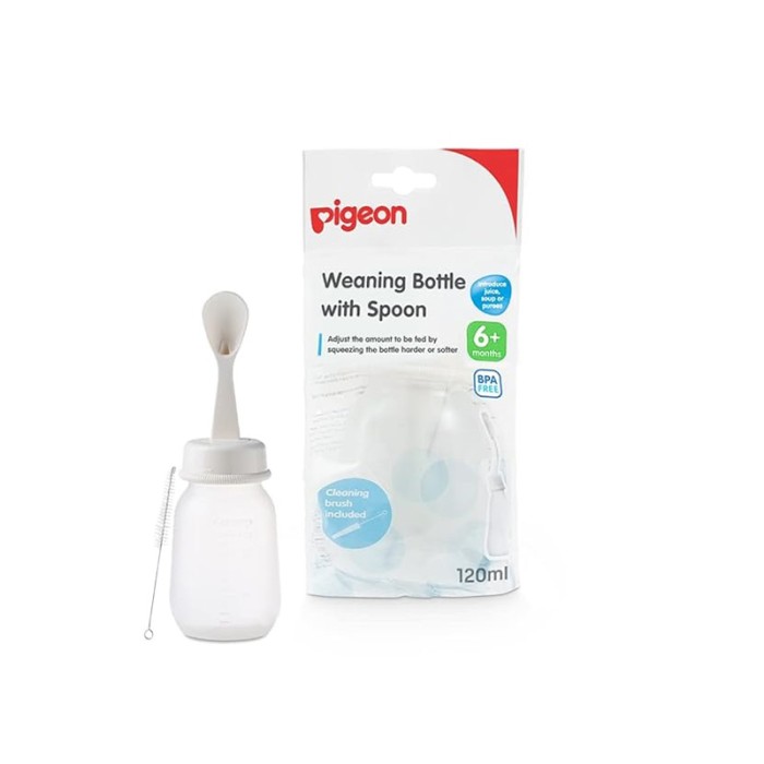 Pigeon Weaning Bottle With Spoon 120ml