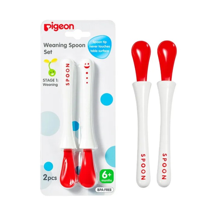 Pigeon Weaning Spoon Set 2pcs Stage 1