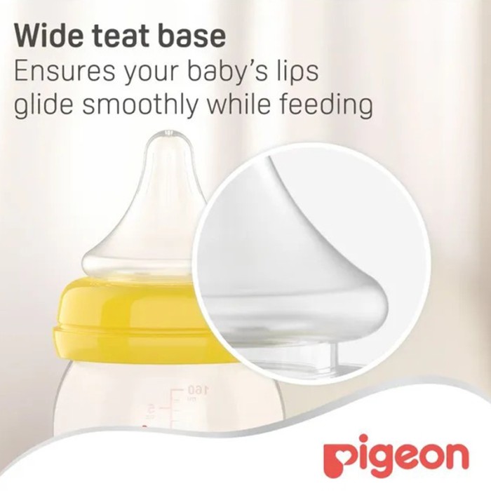 Pigeon Wide Neck Peristaltic Plus Nipple S 2Pc Blister