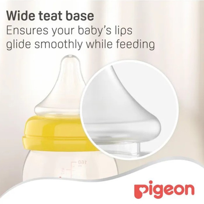 Pigeon Wide Neck Peristaltic Plus Nipple SS 1Pc Blister