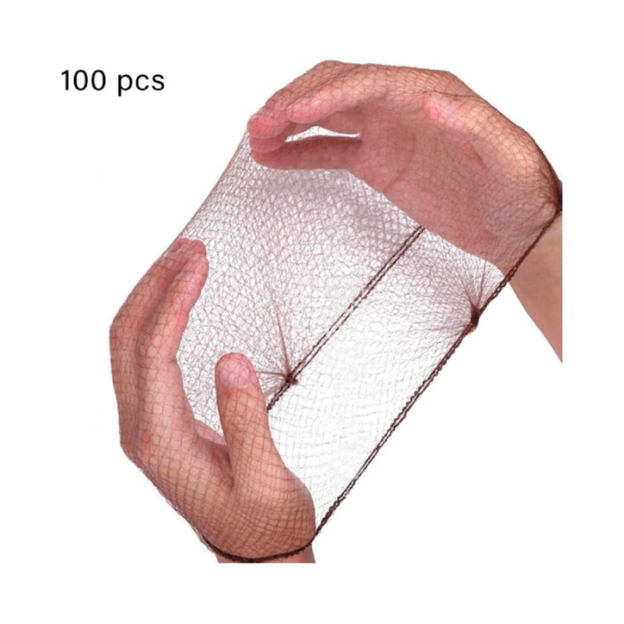 Pilot Classic Hair Net 100 Pcs - Brown