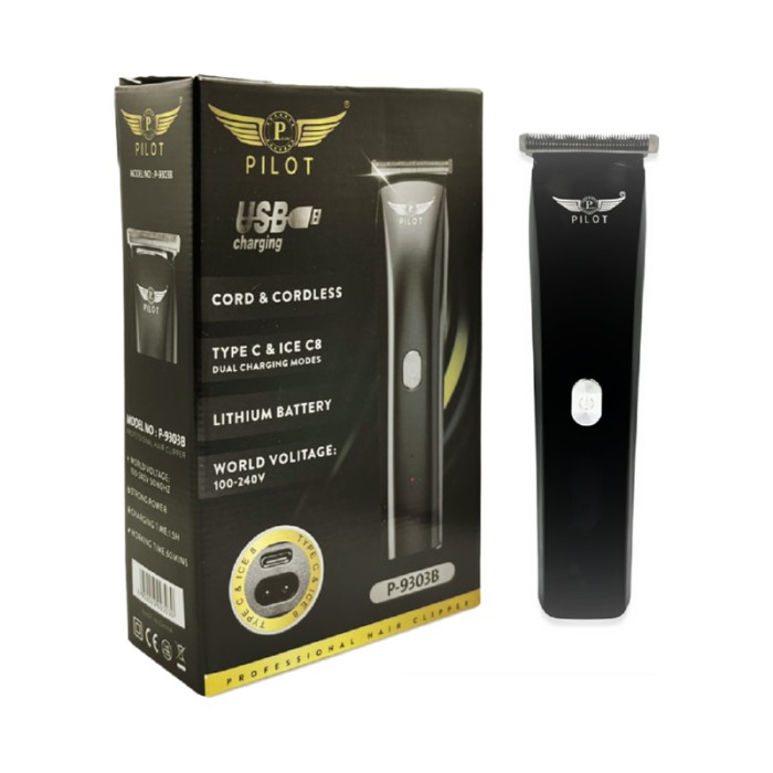 Pilot Hair Clipper P-9303B Black