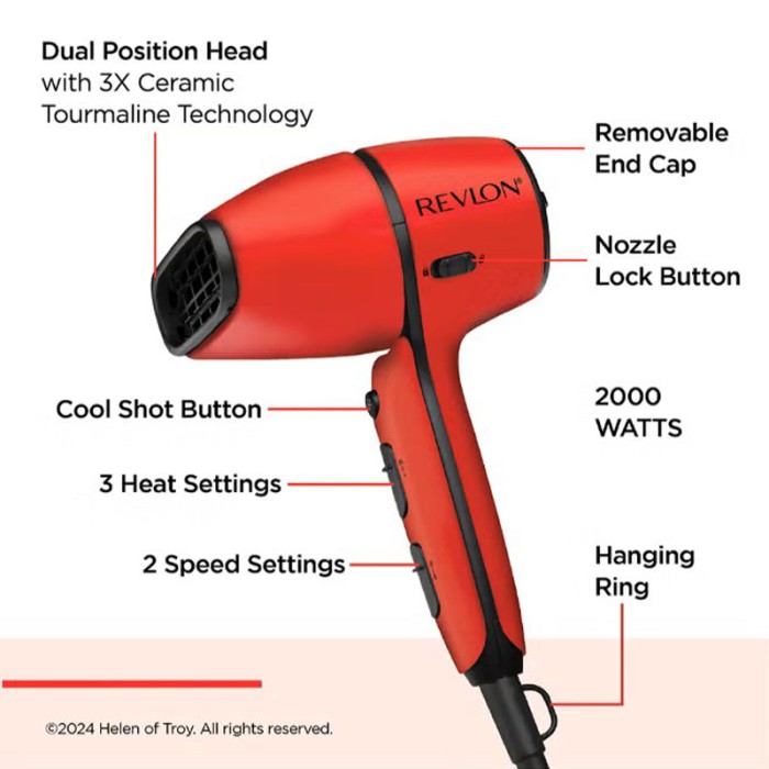 Revlon Airflow Control Dryer with Rotating Built In Concentrator 2000 Watts