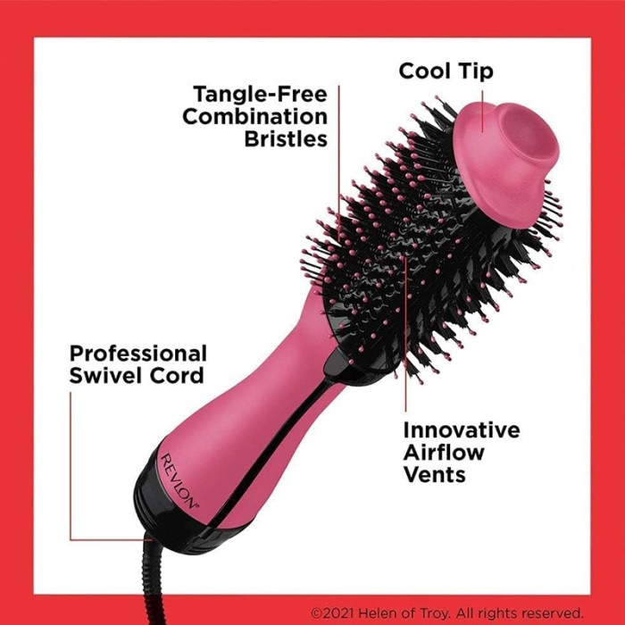 Revlon One Step Hair Dryer & Volumizer 1100 Watts Pink