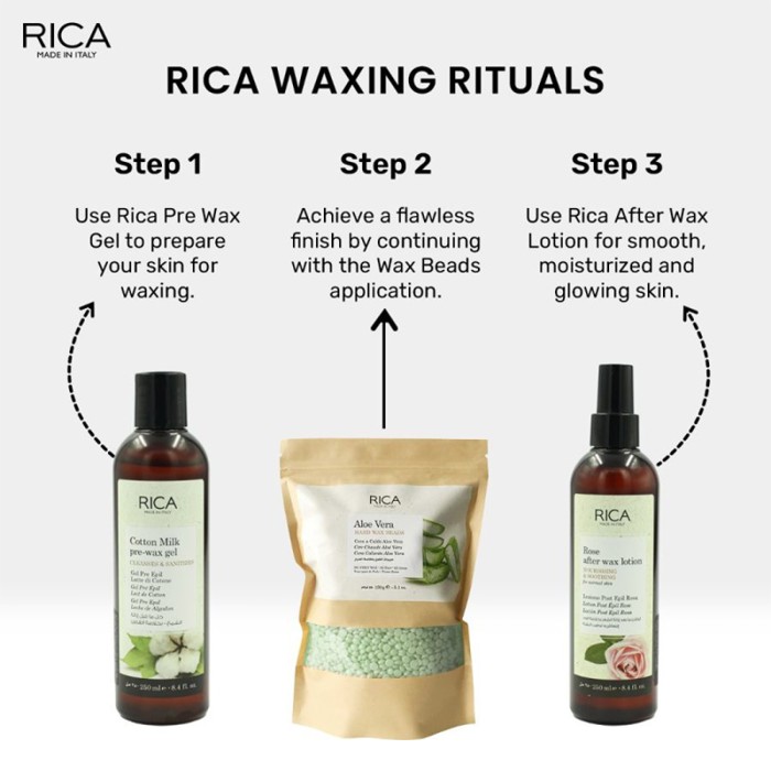Rica Cosmetics Aloe Vera Hard Wax Beads 150gm