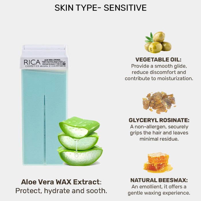 Rica Cosmetics Aloe Vera Liposoluble Wax 100ml