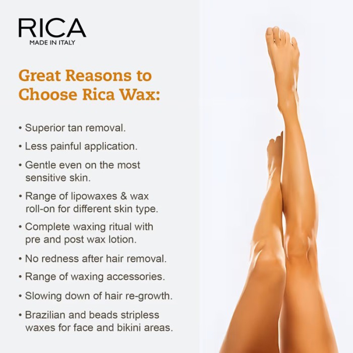 Rica Cosmetics Argan Oil Liposoluble Wax 100ml
