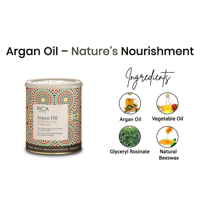 Rica Cosmetics Argan Oil Liposoluble Wax 800ml