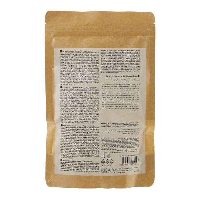 Rica Cosmetics Banana Hard Wax Beads 150gm