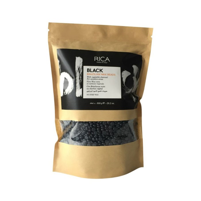 Rica Cosmetics Black Brazilian Hard Wax Beads 800gm