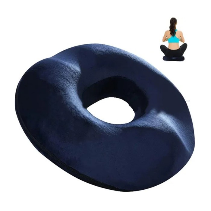 SPECTRUM Molded Ring Tailbone Pain Relief Pillow Dark Blue
