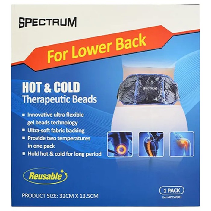 SPECTRUM Therapeutic Beads Pack For Lower Back Blue
