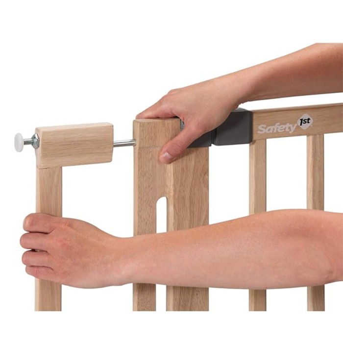 Safety 1st 8cm Extension For Easy Close Wood Door Gates Natural Wood