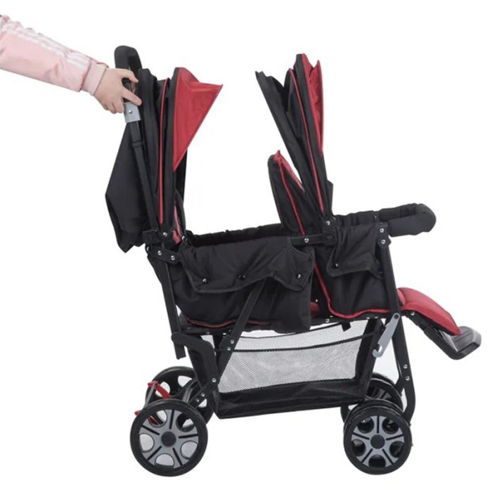 Safety 1st Tandem Teamy Stroller Ribbon Red Chic