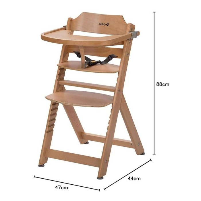 Safety 1st Timba with tray included High Chair Natural Wood