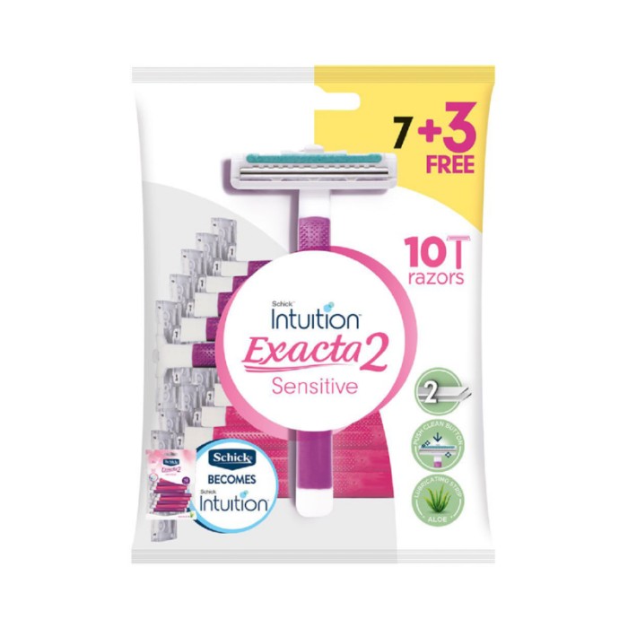 Schick Exacta2 Sensitive Razor 7+3