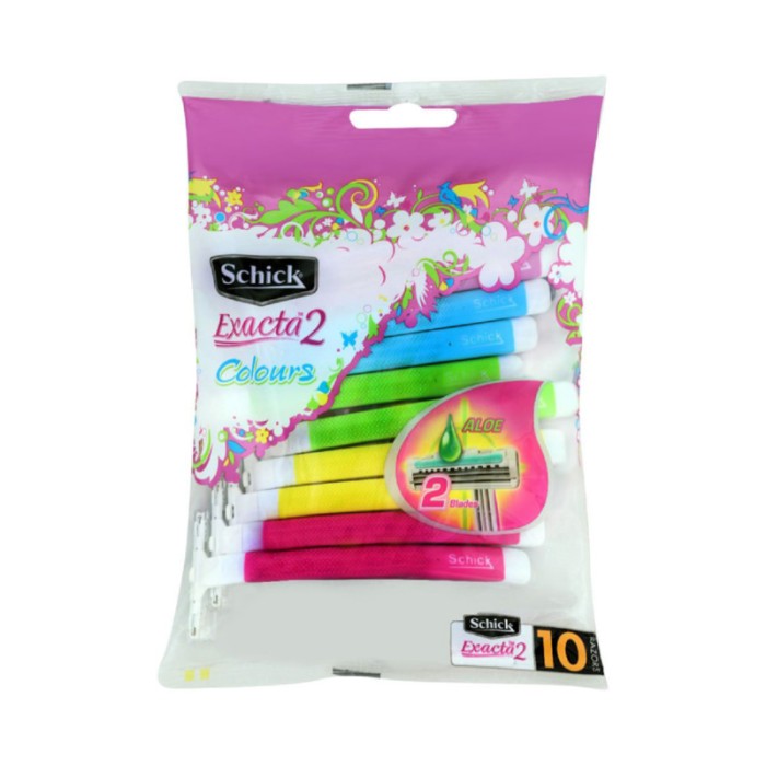 Schick Exacta2 Sensitive Razors x10 Colours