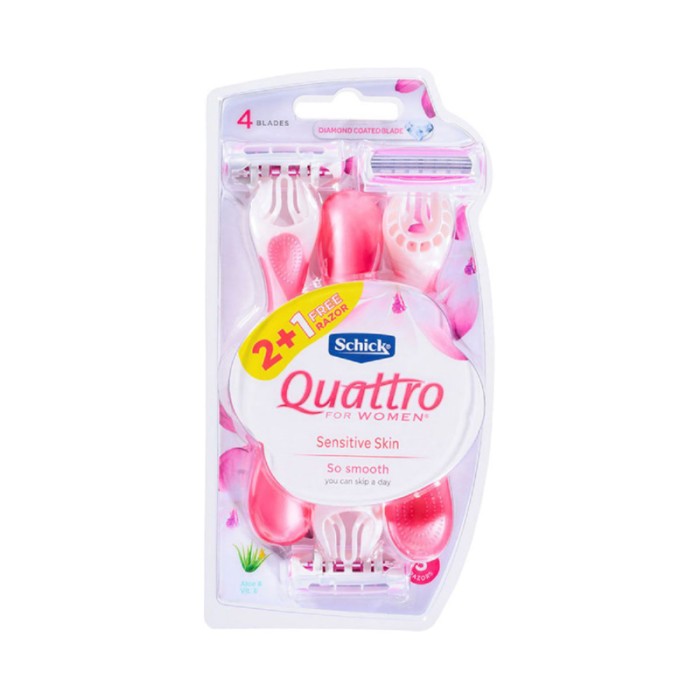 Schick Quattro for Women Razors x3 2+1 Free
