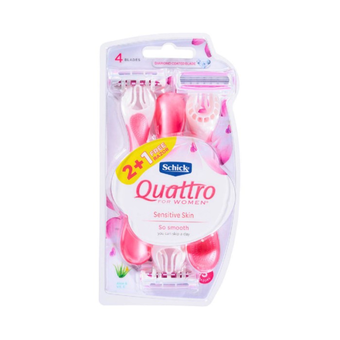 Schick Quattro for Women Razors x3