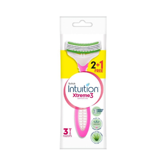 Schick Xtreme3 Sensitive Razors 2+1 Free