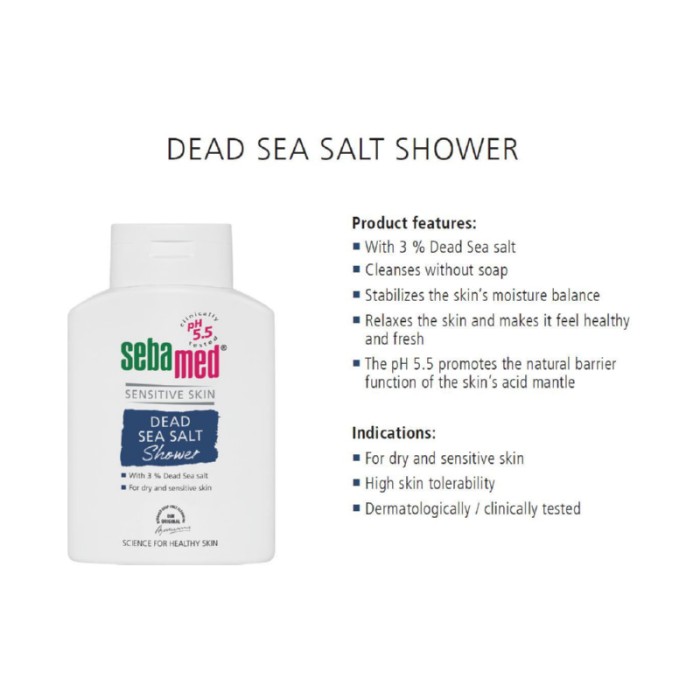Sebamed Dead Sea Salt Shower - 200ml